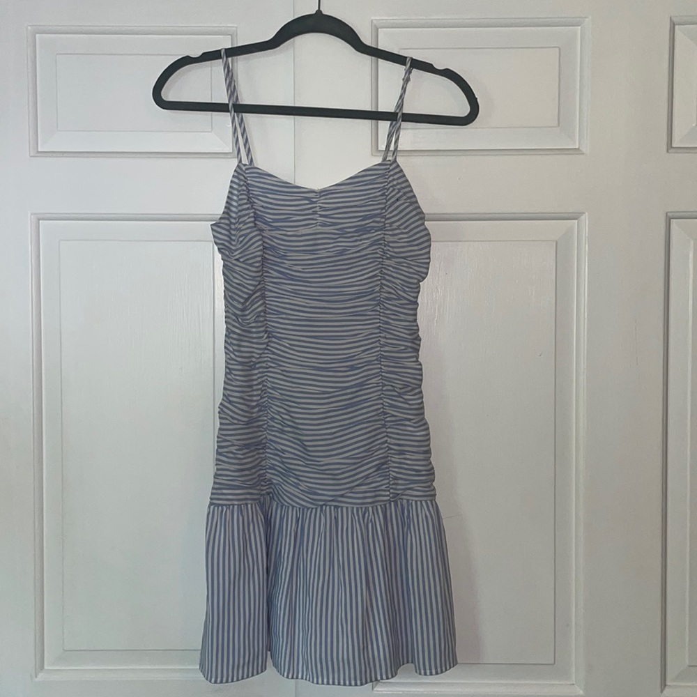 Striped Ruffled Dress
